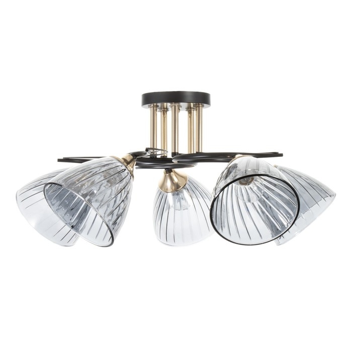 Люстра Люстра "Сальма" 5хЕ27 40Вт черный 58х58х24см BayerLux