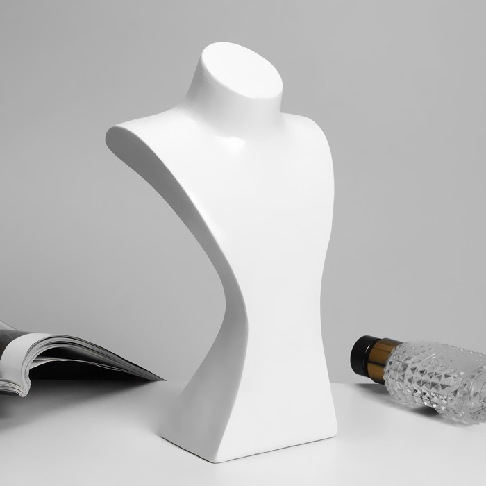 Бюст для украшений 14&times;11&times;23, цвет белый