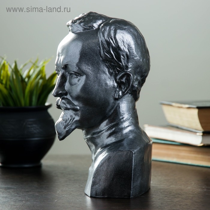 Бюст Дзержинский большой металлик 12х24х12см Бюст Дзержинский большой металлик 12х24х12см