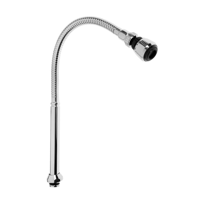 Излив для смесителя ZEIN, 3/4 Излив для смесителя ZEIN, 3/4", гибкий, аэратор с регулировкой потока, 2 режима, нерж сталь