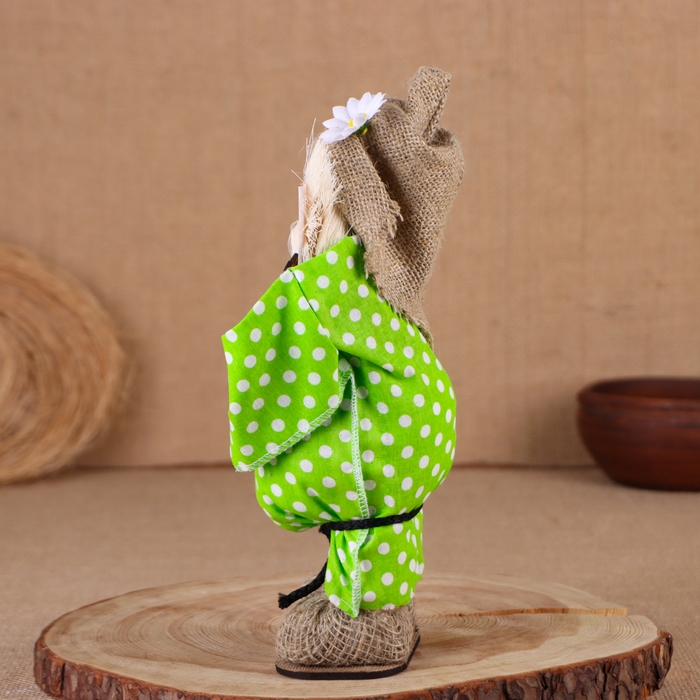 Оберег-домовой Оберег-домовой "Славуся в льняном колпаке, с рогом изобилия", 30х20х10 см, микс