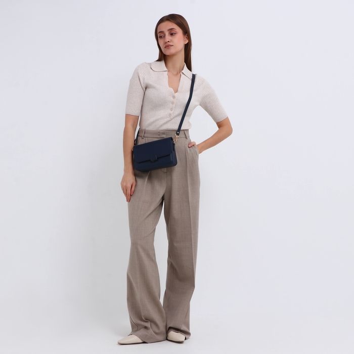 Сумка женская мессенджер на магните, цвет синий Сумка женская мессенджер на магните, цвет синий