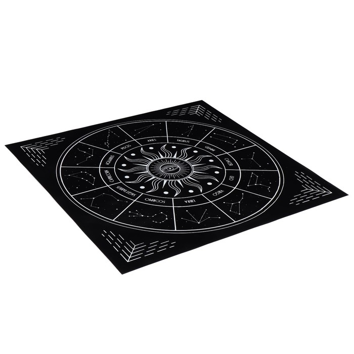 Скатерть для гадания бархатная «Звездный путь», 50х50 см, 16+ Скатерть для гадания бархатная «Звездный путь», 50х50 см, 16+