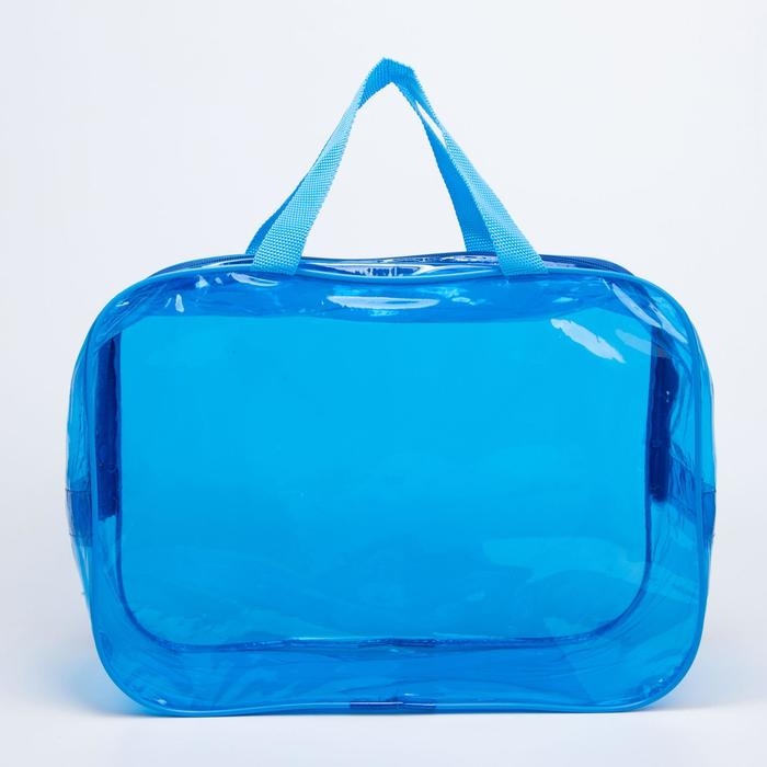 Косметичка на молнии, цвет голубой Косметичка на молнии, цвет голубой