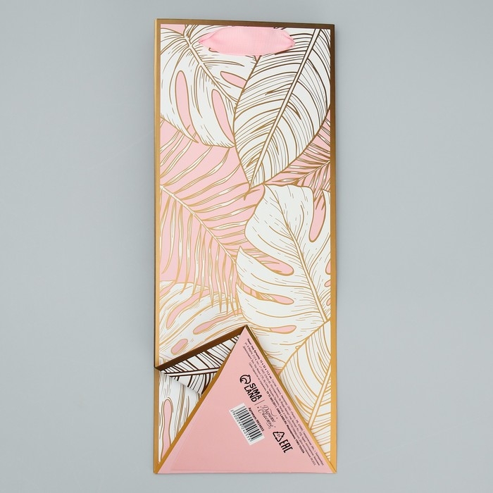 Пакет подарочный под бутылку, упаковка, «Подарочек», 13 х 32 х 11.3 см Пакет подарочный под бутылку, упаковка, «Подарочек», 13 х 32 х 11.3 см