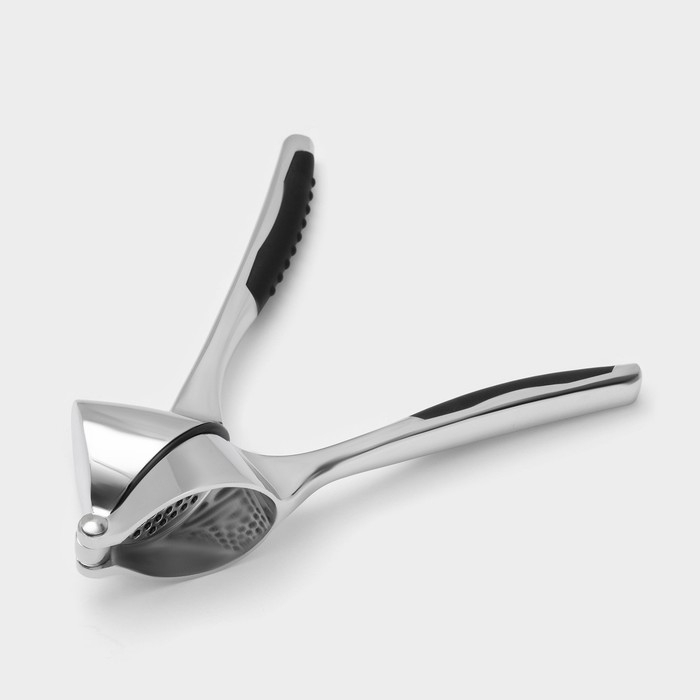 Пресс для чеснока Доляна Shapes, 17×4,7×3,2 см, рабочая часть 4×3 см, нержавеющая сталь Пресс для чеснока Доляна Shapes, 17×4,7×3,2 см, рабочая часть 4×3 см, нержавеющая сталь