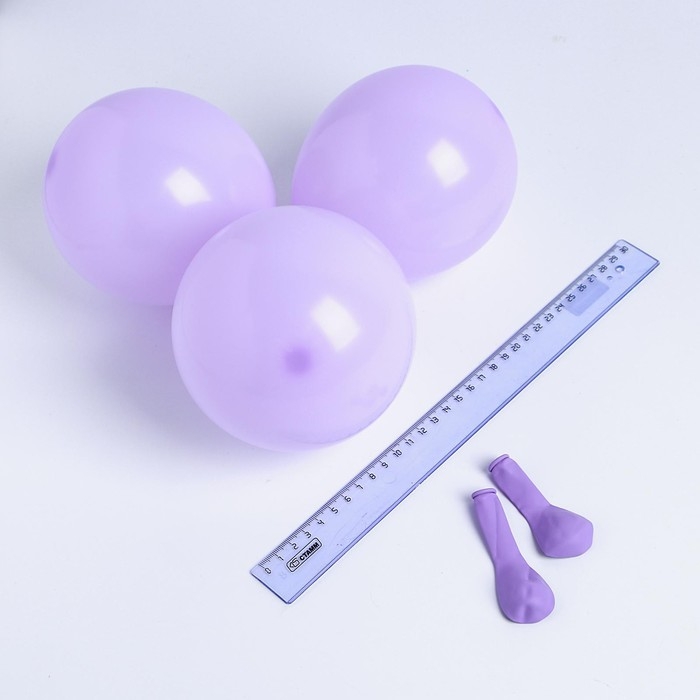 Шар латексный 5 Шар латексный 5" «Макарун», набор 100 шт., водные бомбочки, цвет сиреневый