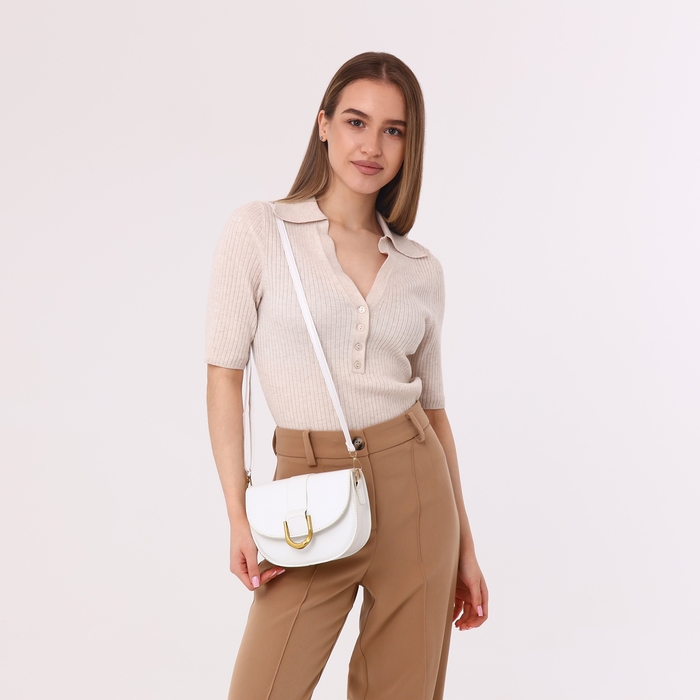 Сумка-мессенджер на магните, цвет белый Сумка-мессенджер на магните, цвет белый