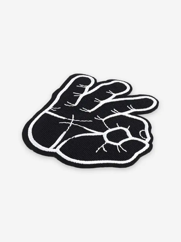 Термоаппликация &laquo;Окей&raquo;, 8.7&times;6.7 см, чёрная