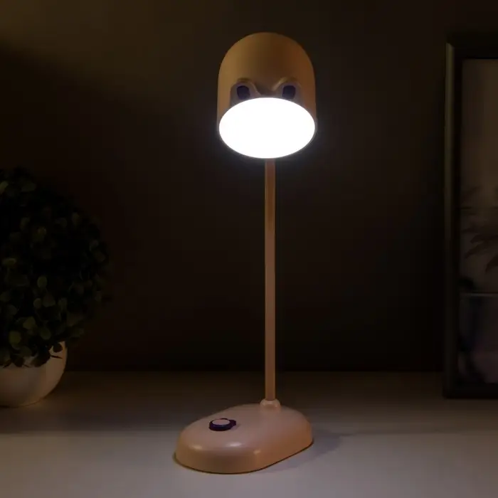 Лампа настольная RISALUX &laquo;Мими&raquo;, светодиодная, 3 Вт, диммер, USB, розовая, 8&times;12.5&times;32 см