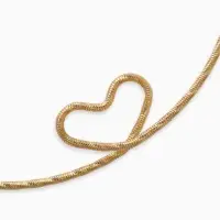 Набор 2 предмета: чокер, браслет &laquo;Обруч&raquo;, сердце, цвет золото