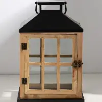 Подсвечник дерево "Французское окно" набор 2 шт свеча 9х12 14х19,5 см 13х17х24,5 18х24х36 см   10955