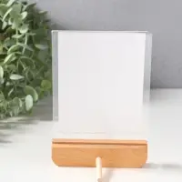 Фоторамка дерево 10х15 см "Синие цветы на белом" 2х10,5х17 см