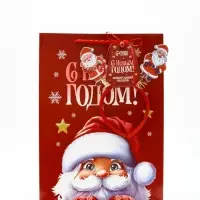 Пакет подарочный «Новогодняя сказка», с ободком, 31 × 11 × 40 см Пакет подарочный «Новогодняя сказка», с ободком, 31 × 11 × 40 см