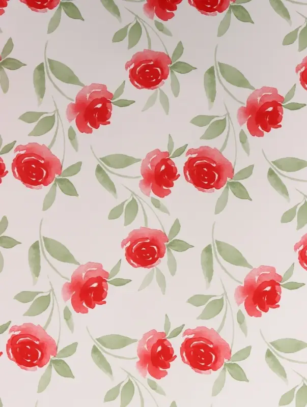 Пленка для цветов и букетов &laquo;Цветы&raquo;, красная, 57&times;57 см