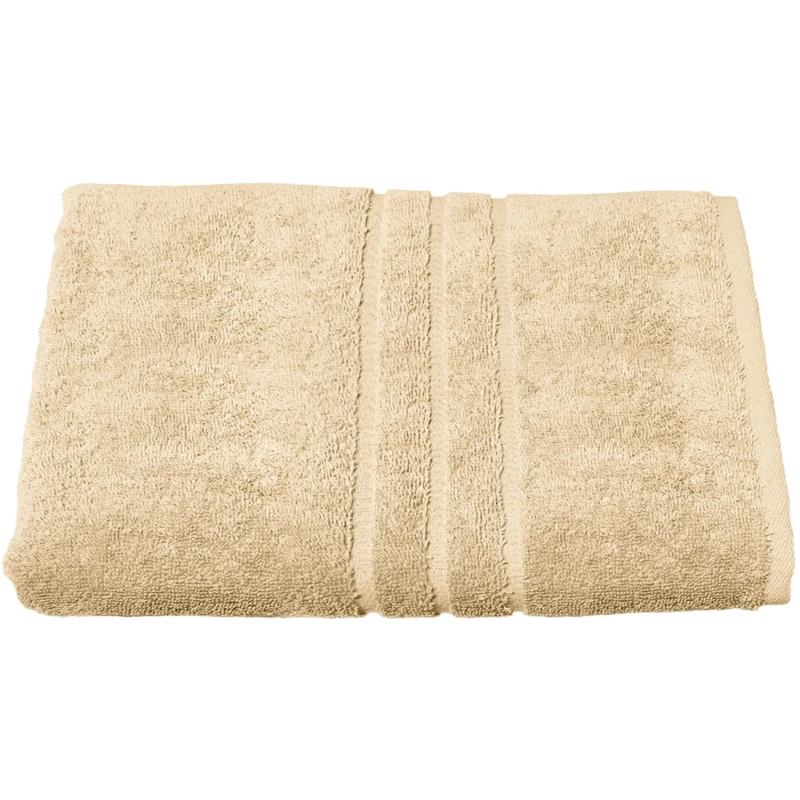 Полотенце махровое Luscan/бордюр 450г/м2, 70х140, бежевый