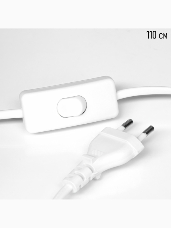 Настольная лампа Настольная лампа "Цветочный узор" 1х40Вт Е14 белый/зеленый 15х15х25,5см