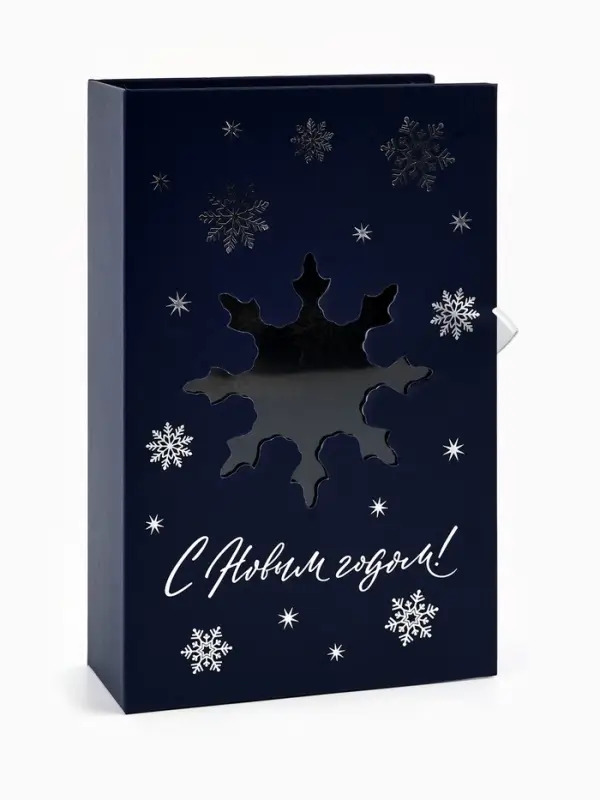 Коробка подарочная ‒ книга новогодняя &laquo;С новым годом&raquo;, 20&times;12.5&times;5 см