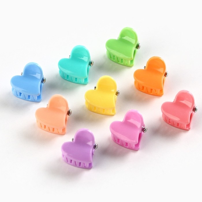 Краб для волос , мини , набор «Для самой нежной», 100 шт., размер крабика 1.5 х 1.5 см Краб для волос , мини , набор «Для самой нежной», 100 шт., размер крабика 1.5 х 1.5 см