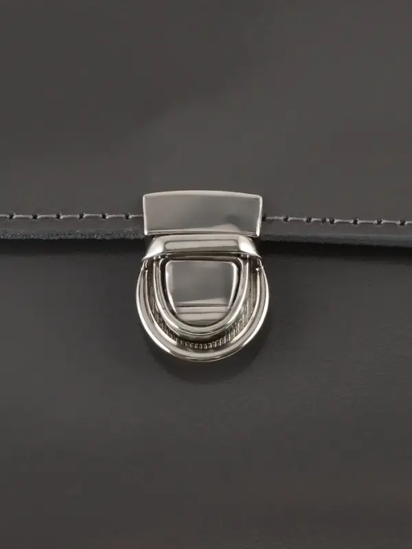 Застёжка для сумки TEIRA, металлическая, 11.9 г, 2.7&times;2 см, цвет серебряный