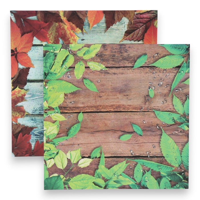 Фотофон двусторонний картон плотность 350 гр Фотофон двусторонний картон плотность 350 гр "Осенние листья" 50х50 см
