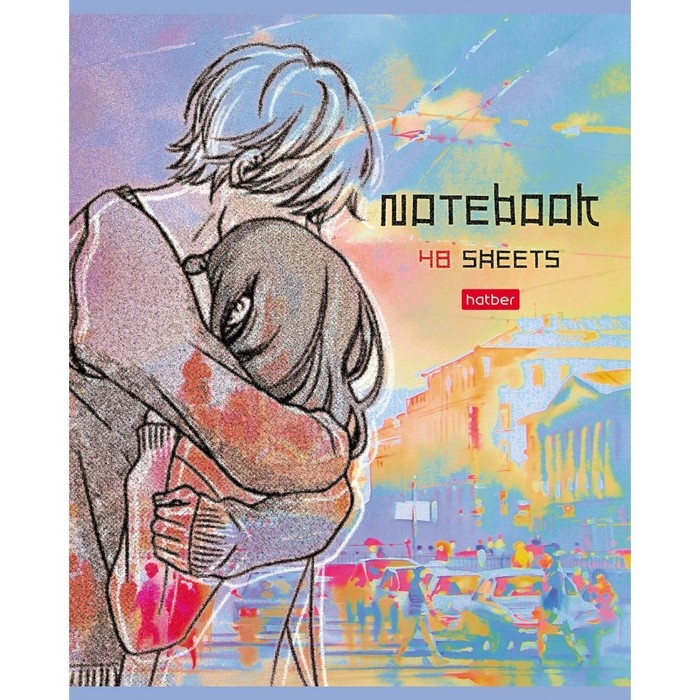 Тетрадь 48 листов в клетку Тетрадь 48 листов в клетку "Притяжение", обложка мелованный картон, матовая ламинация, скругленные углы, 5В, МИКС