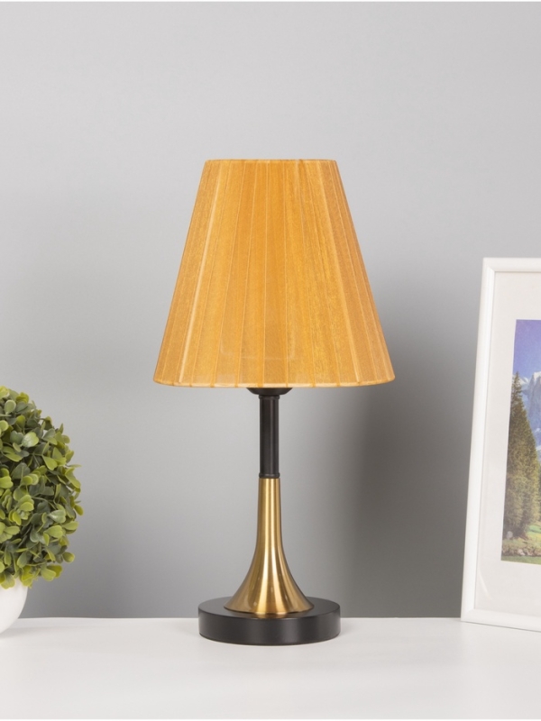 Лампа настольная BayerLux Лампа настольная BayerLux "Рита" 1х40Вт Е27 черный/бронза/коричневый 20х20х40см