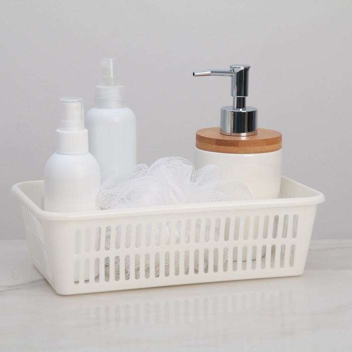 Корзина для хранения, 25×15×7 см, цвет МИКС Корзина для хранения, 25×15×7 см, цвет МИКС