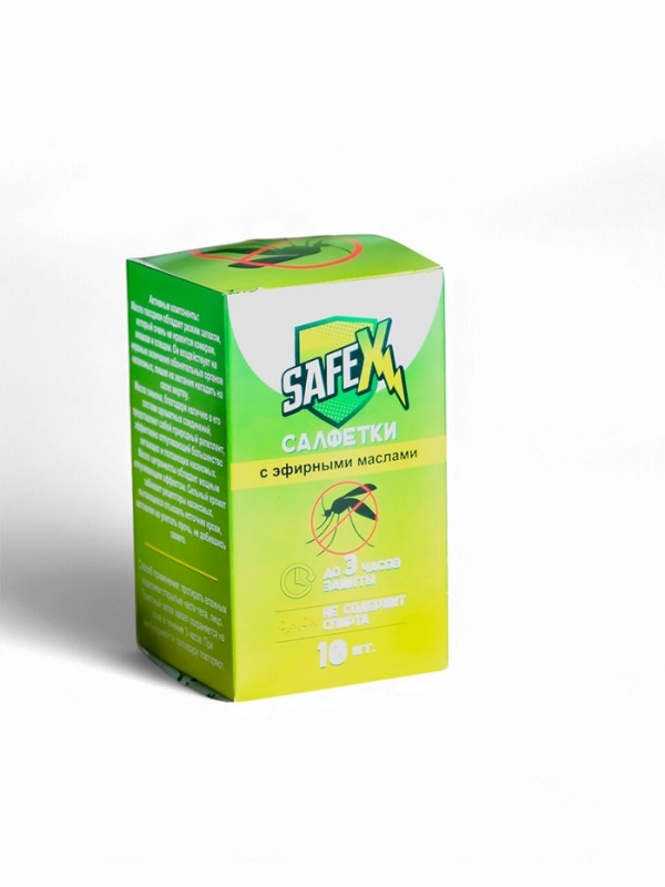 Влажная салфетка от комаров на натуральных эфирных маслах, 10 шт Влажная салфетка от комаров на натуральных эфирных маслах, 10 шт