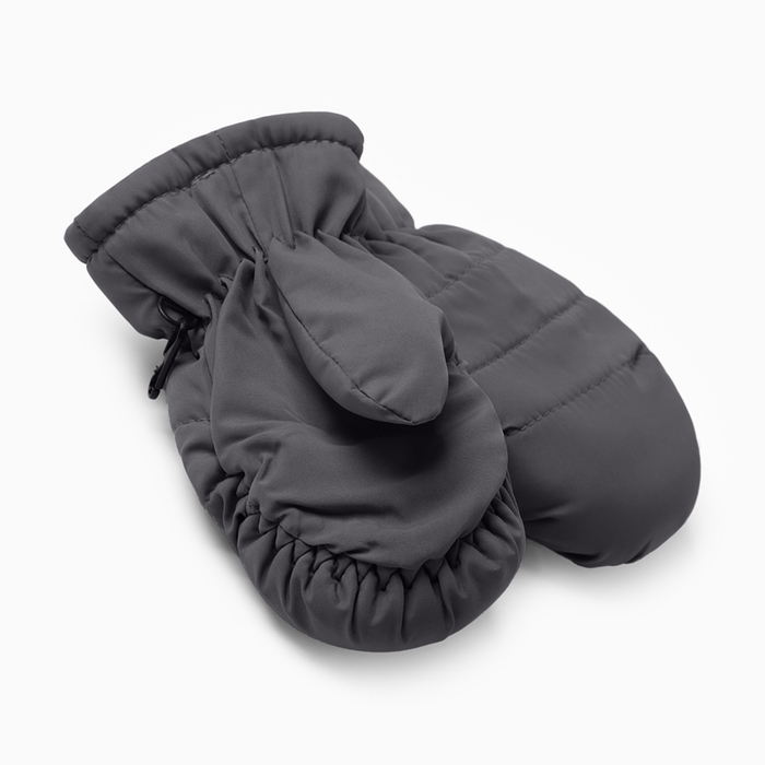 Варежки зимние детские MINAKU, цвет серый, 15см