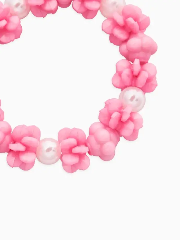 Браслет детский &laquo;Выбражулька. Юла&raquo;, d=6 см, белый, розовый