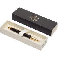 Ручка шариковая Parker IM Premium Black/Gold GT,синий,в подар.уп. 1931667