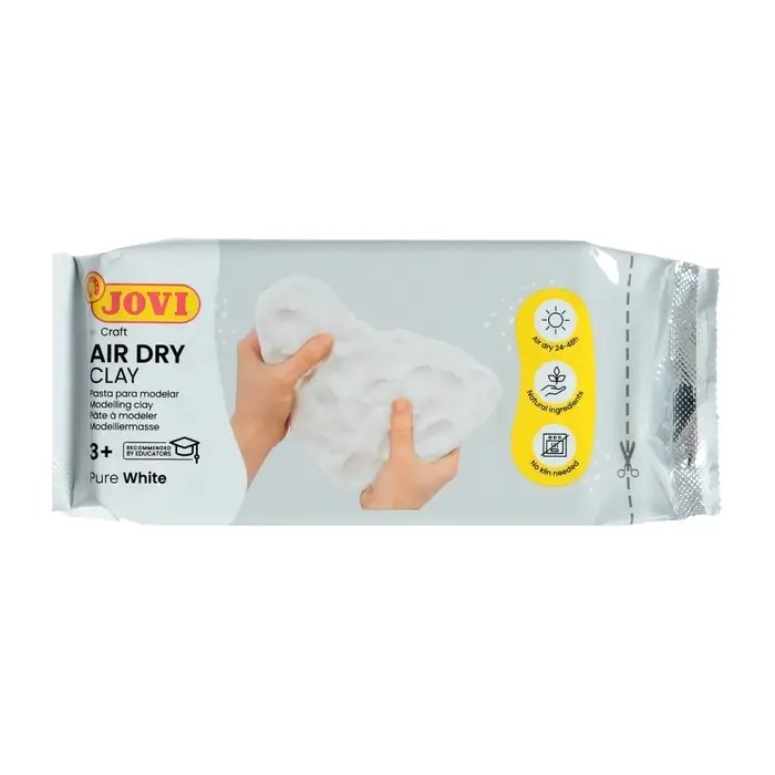 Масса для лепки JOVI, самозатвердевающая, полимерная, 250 г, белая