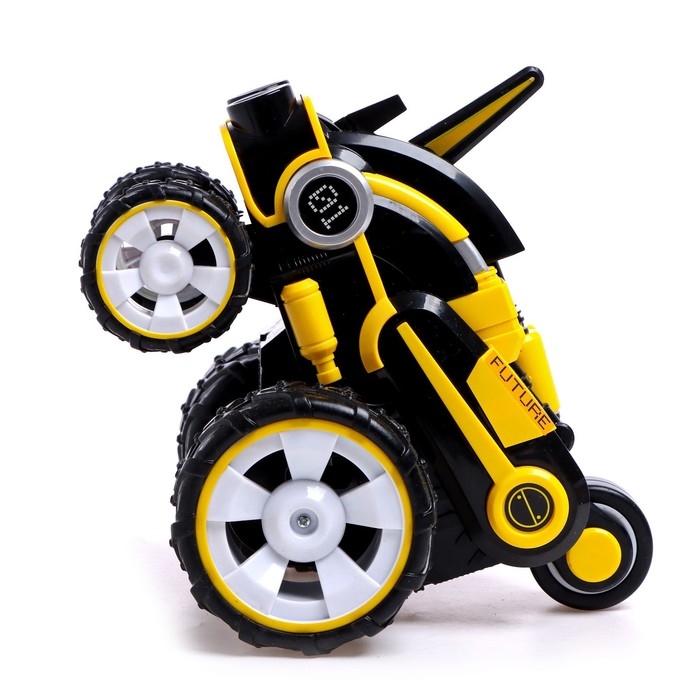 Машина-перевёртыш радиоуправляемая FUTURE, работает от аккумулятора, цвет жёлтый Машина-перевёртыш радиоуправляемая FUTURE, работает от аккумулятора, цвет жёлтый