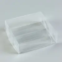 Коробка под 3 эклера, прозрачная, складная PVC, 15&times;15&times;5 см