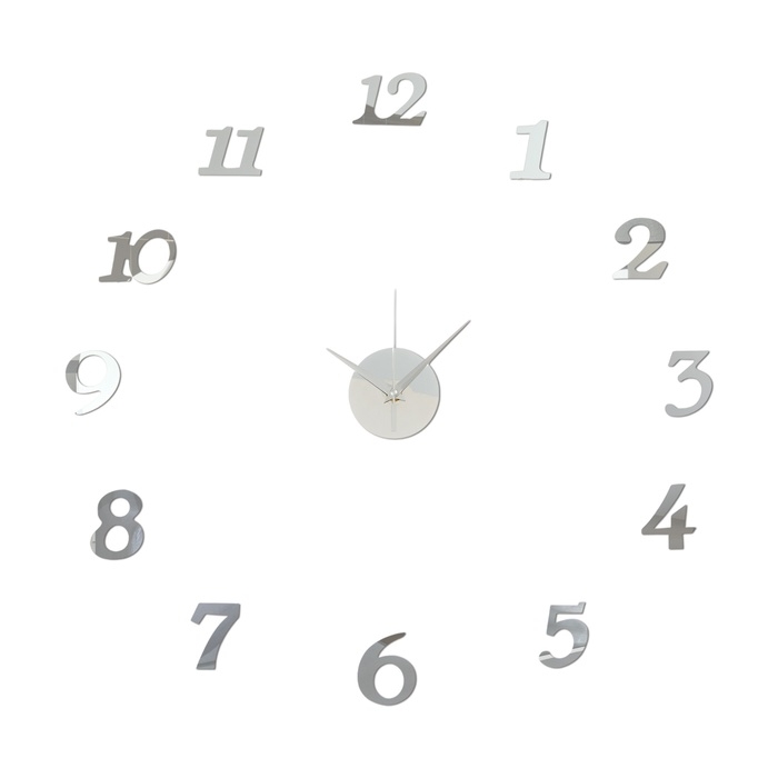 Часы настенные интерьерные, 3d  Часы настенные интерьерные, 3d "Ясмина", наклейка, большие, d-45 см