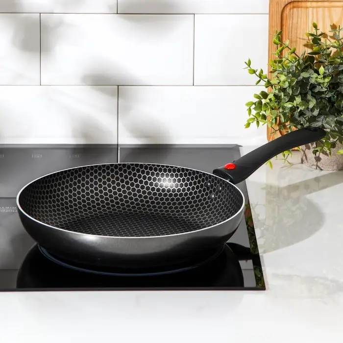 Сковорода Forever, d=26 см, съёмная ручка, стеклянная крышка, антипригарное покрытие, алюминий, чёрная