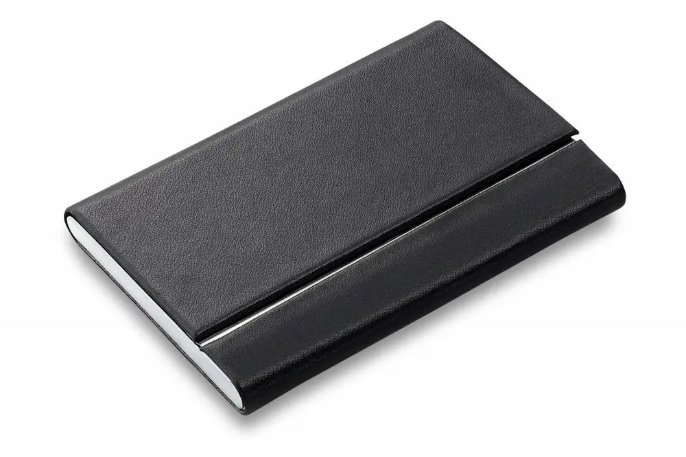 Футляр для визитных карт Slim, черный Футляр для визитных карт Slim, черный