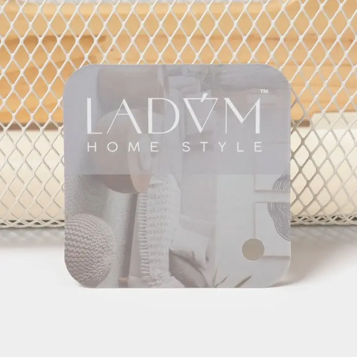 Корзинка универсальная LaDо́m &laquo;Половинки&raquo;, прямоугольная, с ручкой, 32.5&times;24.5&times;11.5 см, белая