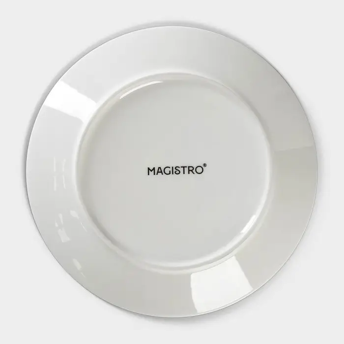 Тарелка пирожковая Magistro &laquo;Морской бриз&raquo;, d=15 см, фарфор, белая
