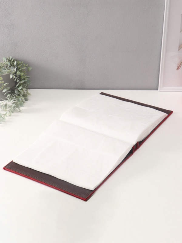 Фотоальбом на 500 фото 10х15 см Фотоальбом на 500 фото 10х15 см "Греческий узор" кожзам, красный, в коробке 5,5х32,5х34 см 1074684