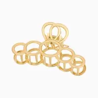 Крабик для волос &laquo;Либерти&raquo;, кольца, 7.5 см, золотистый