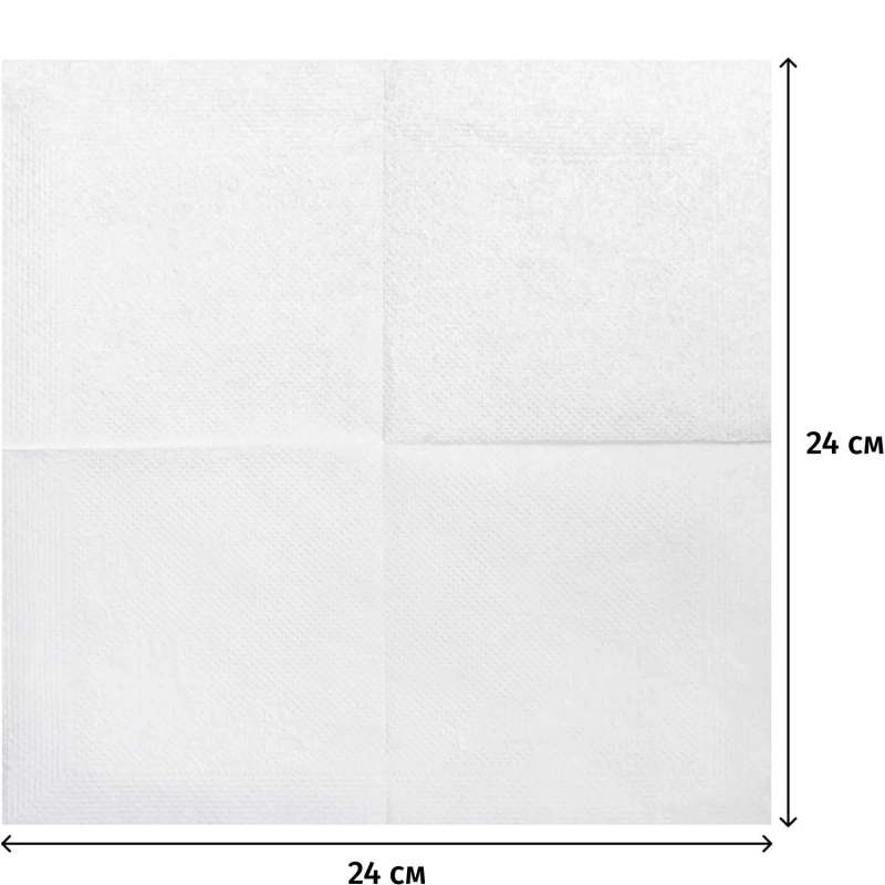 Салфетки бумажные Лилия 24х24 см., 400 листов/уп белы е