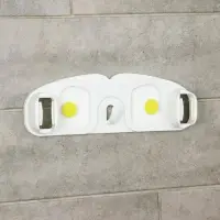 Держатель для швабр, 30&times;10&times;5 см, на липучке, с крючком, МИКС