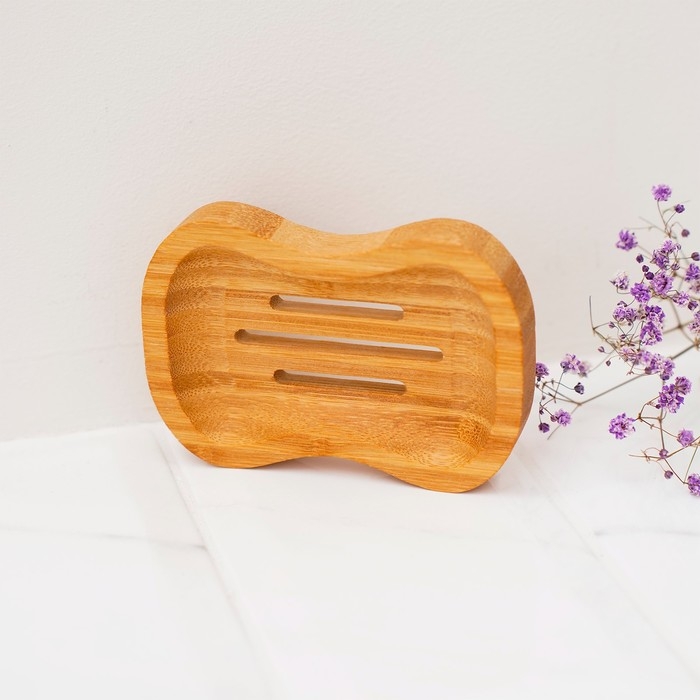 Мыльница, 1.8×11.5×8 см, бамбук