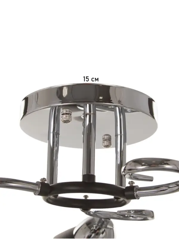 Люстра &laquo;Дождь&raquo; 3&times;40 Вт Е27 хром 48&times;48&times;24 см