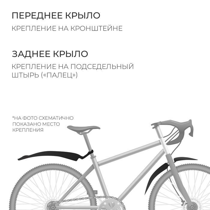 Набор крыльев 26" Dream Bike XGNB-014, пластик