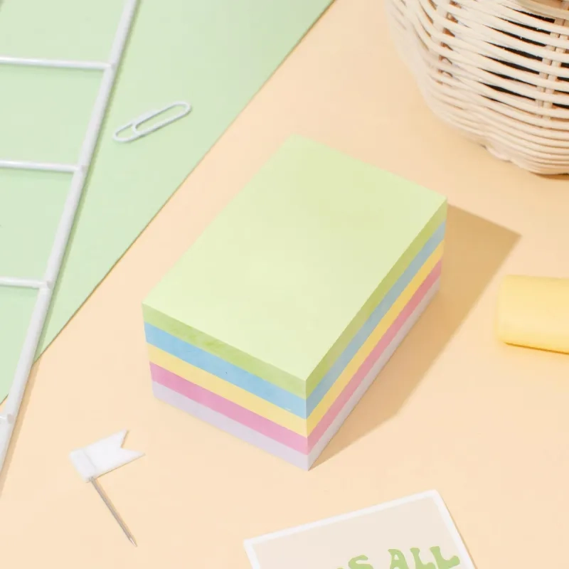 Бумага для заметок с клеевым краем  76x51 мм, 400 л, 5 цветов в асс