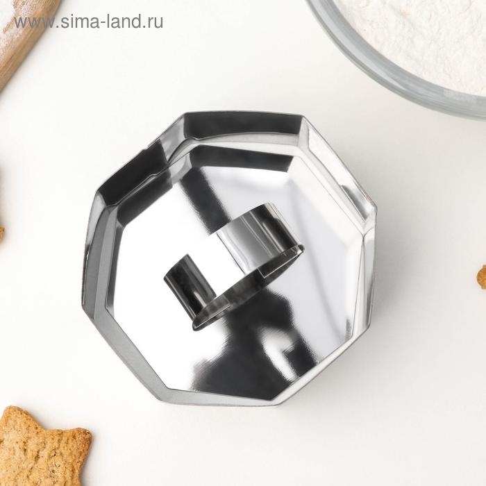 Форма для выкладки Доляна «Восьмиугольник», 7,5×4 см, с прессом, толщина 2 мм, нержавеющая сталь Форма для выкладки Доляна «Восьмиугольник», 7,5×4 см, с прессом, толщина 2 мм, нержавеющая сталь