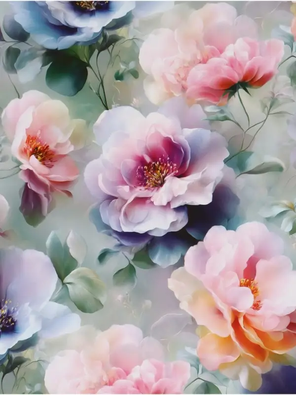 Пакет подарочный &laquo;Цветы&raquo;, 27&times;23&times;11.5 см